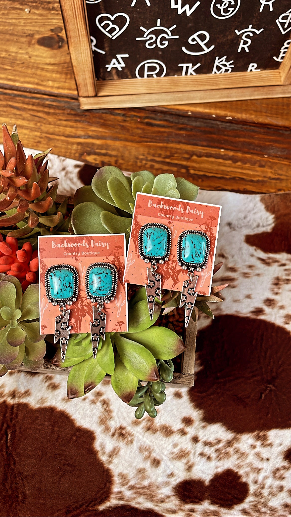 Something In The Stars Turquoise Earrings