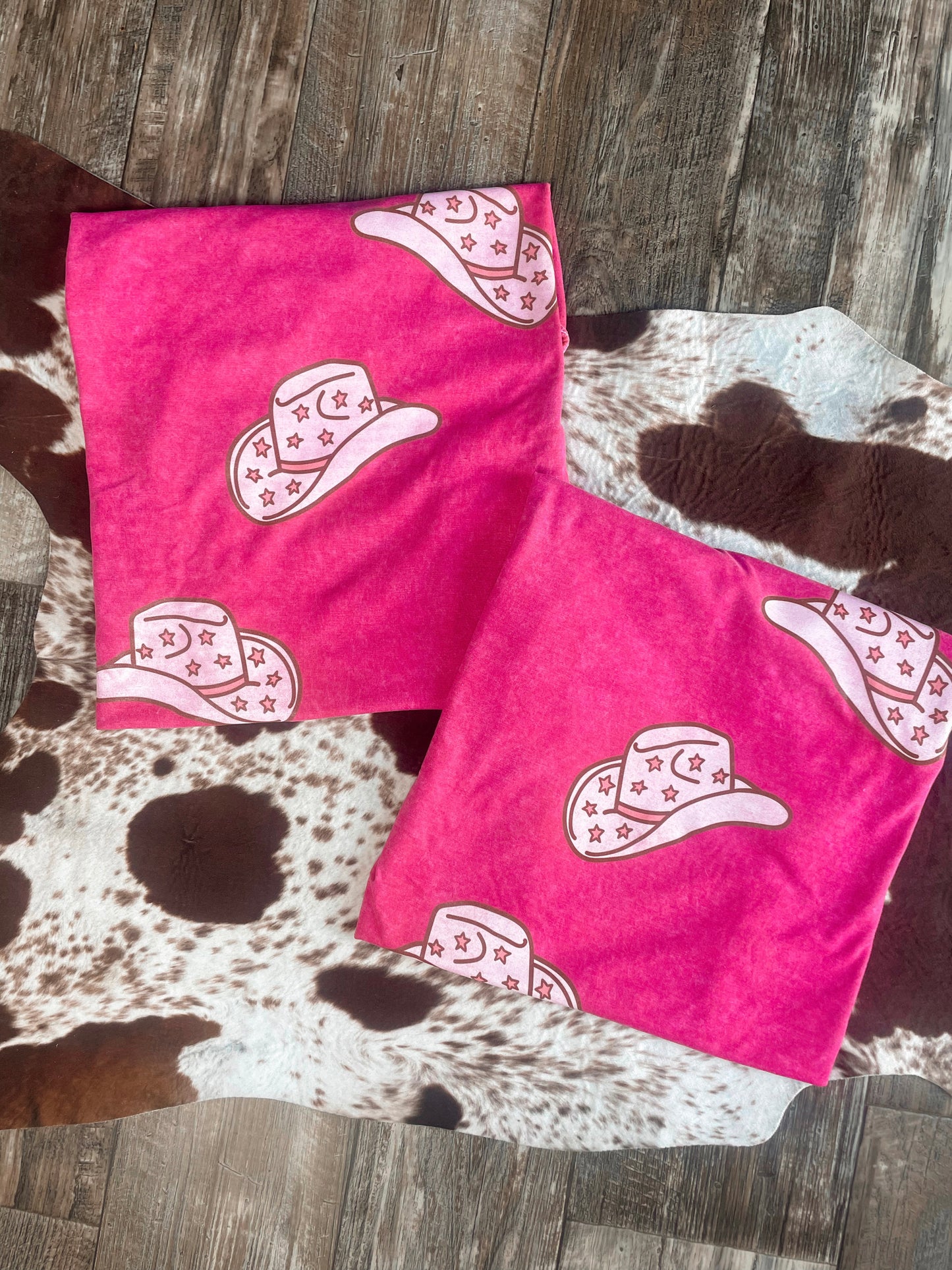 Pink Cowboy Hat Graphic Tee