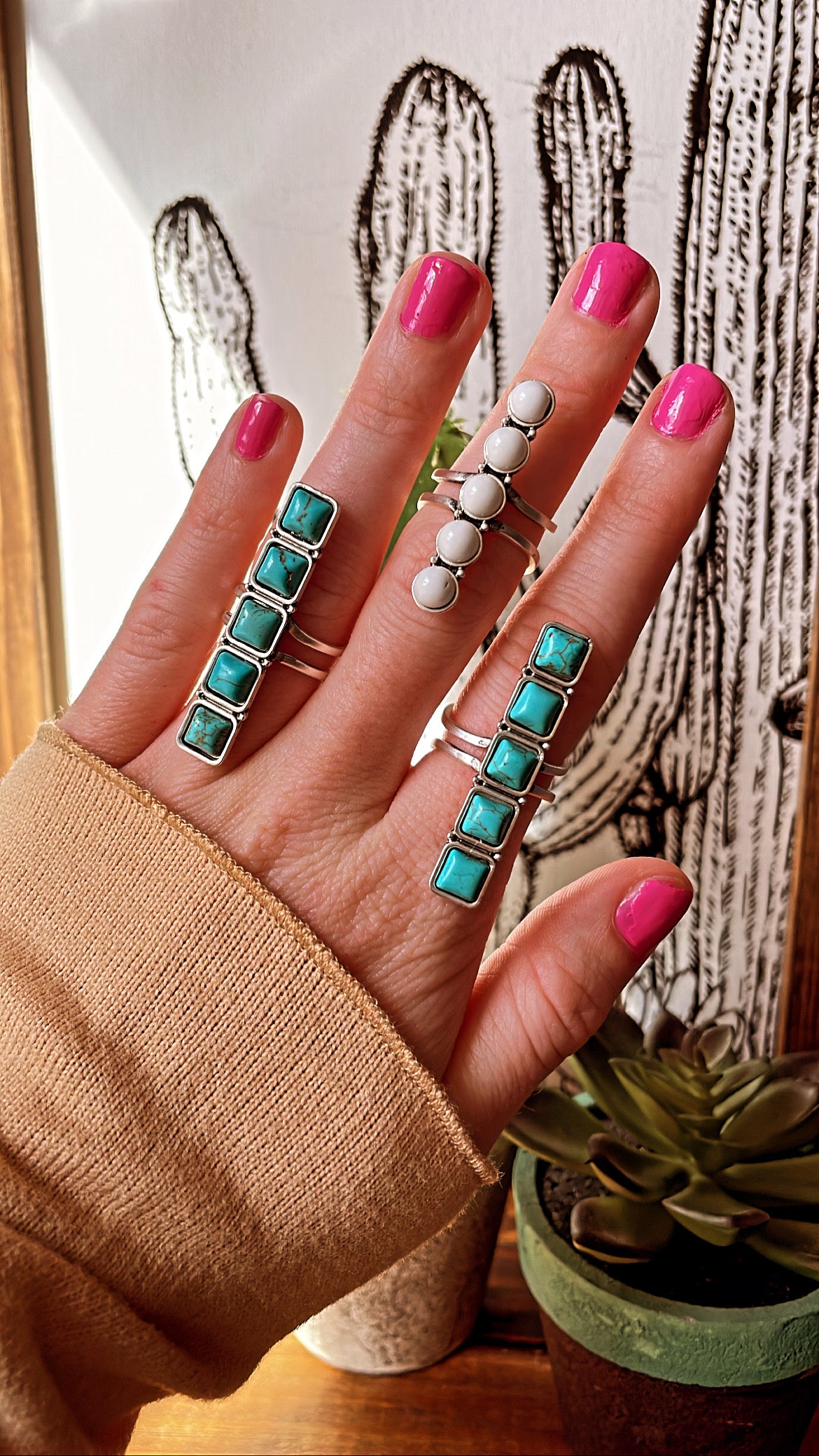 Stacker Stone Rings