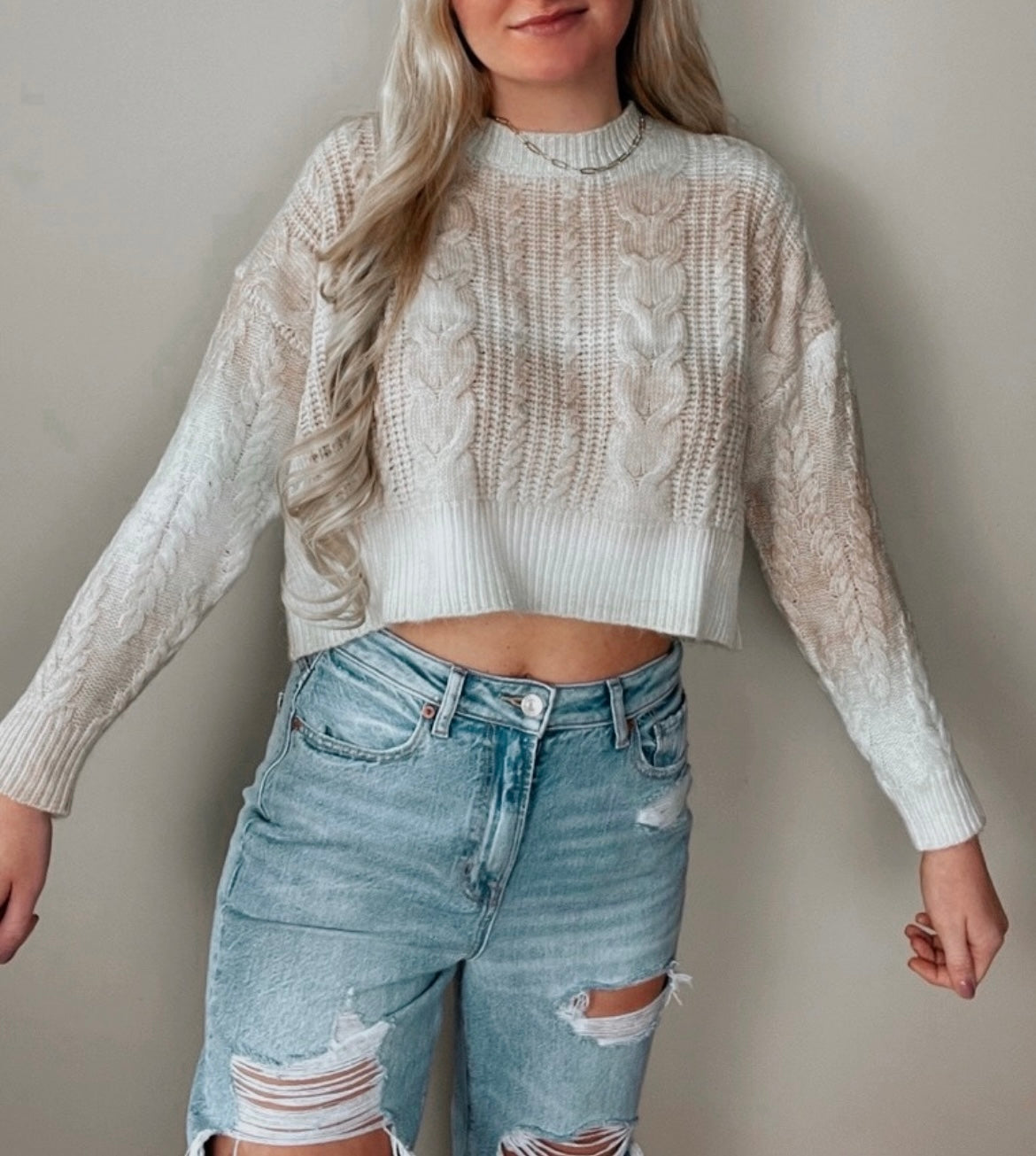 Heartless Cropped Sweater