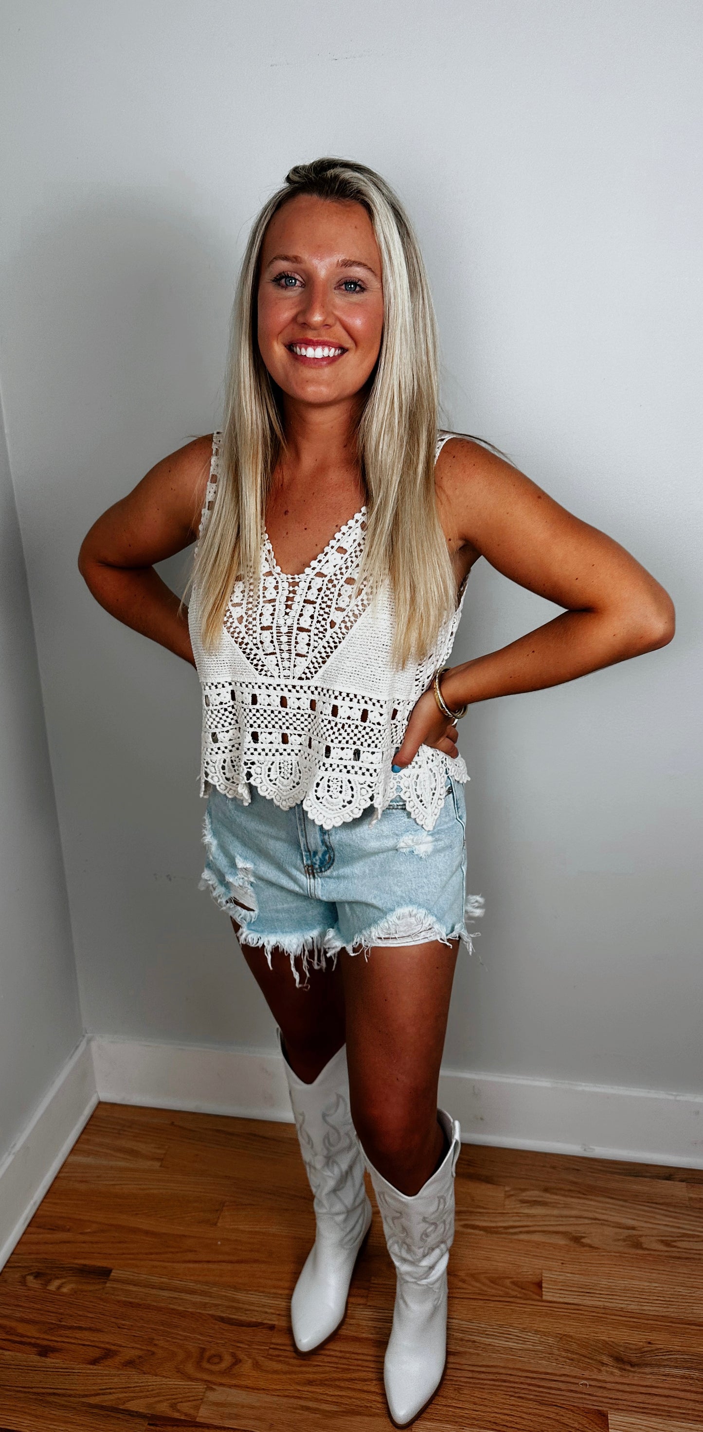 You Proof Crochet Tank