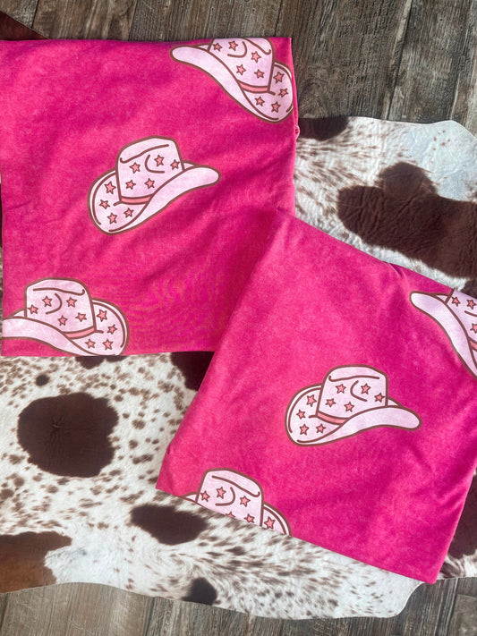 Pink Cowboy Hat Graphic Tee
