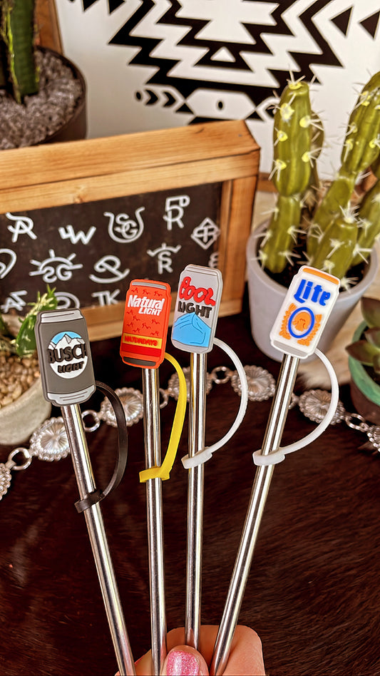 Beer Straw Toppers
