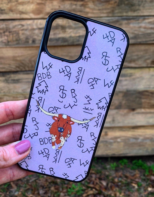 THE BRANDED LONGHORN PHONE CASE