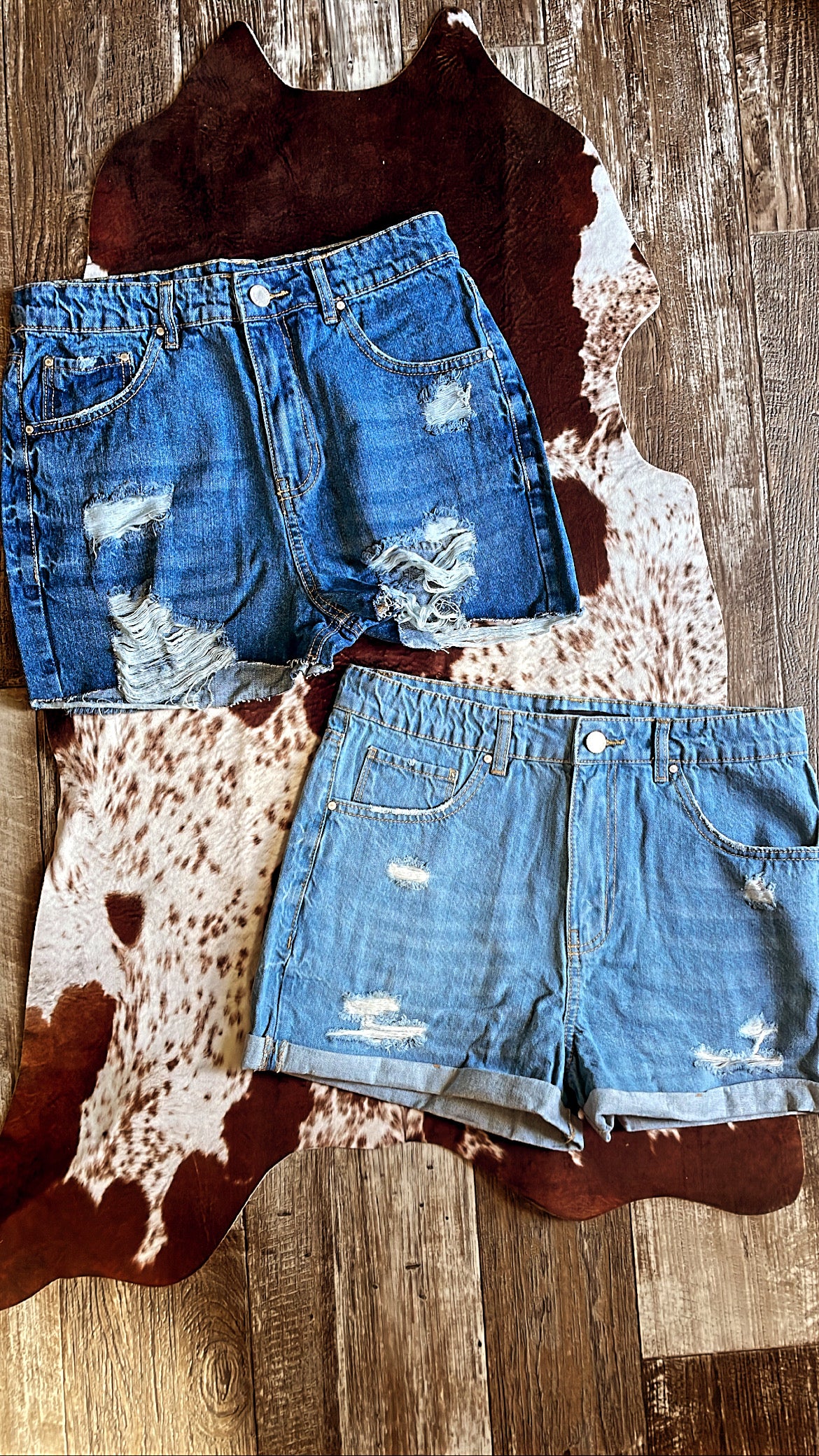 High Rise Jeans Shorts