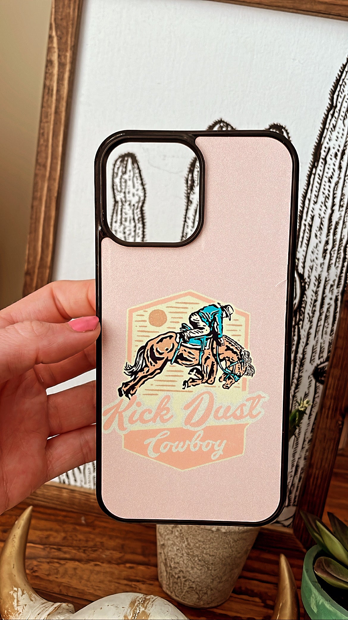 Kick Dust Cowboy Phone Case