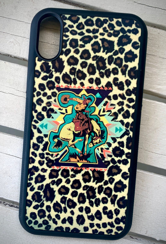 AZTEC BUCKING HORSE PHONE CASE