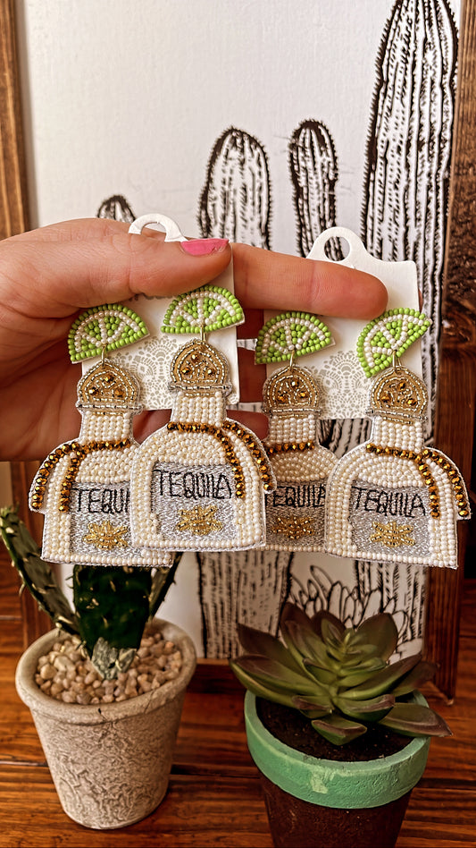 Tequila Seed Bead Earrings