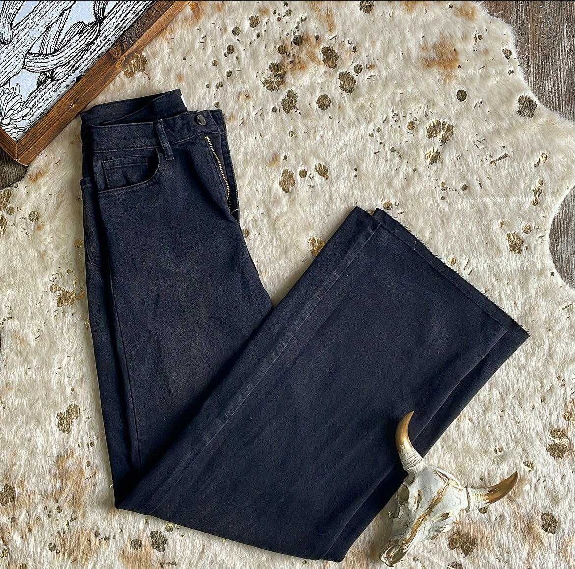 Vintage Black Trouser Jeans