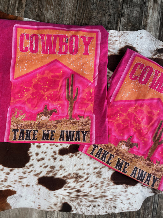 Pink Cowboy Graphic Tee