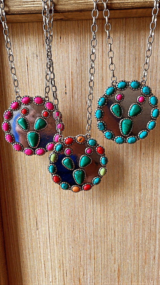 Cactus Pendant Necklace
