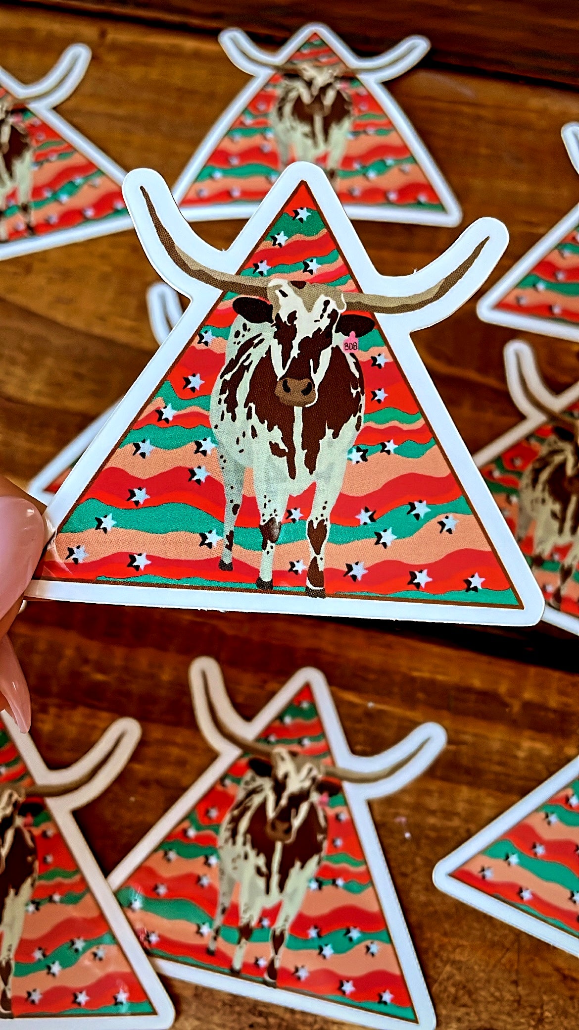 Retro Longhorn Decal