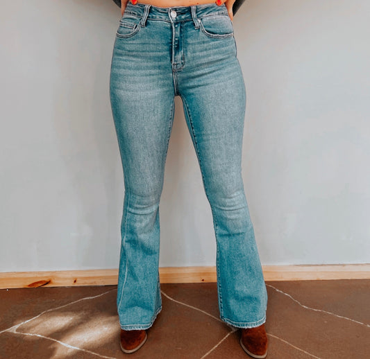 Baby Blue Bootcut Jeans